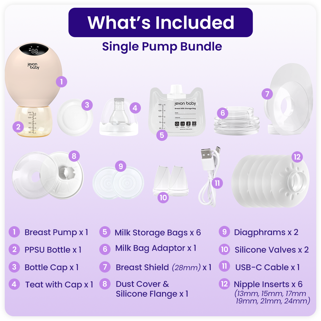 Jevonbaby Breast Pump - Deepavali x Extended 10.10 Sale