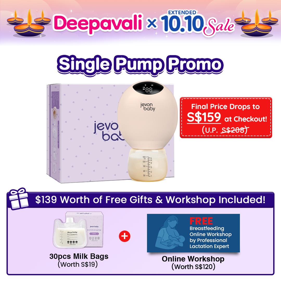 Jevonbaby Breast Pump - Deepavali x Extended 10.10 Sale