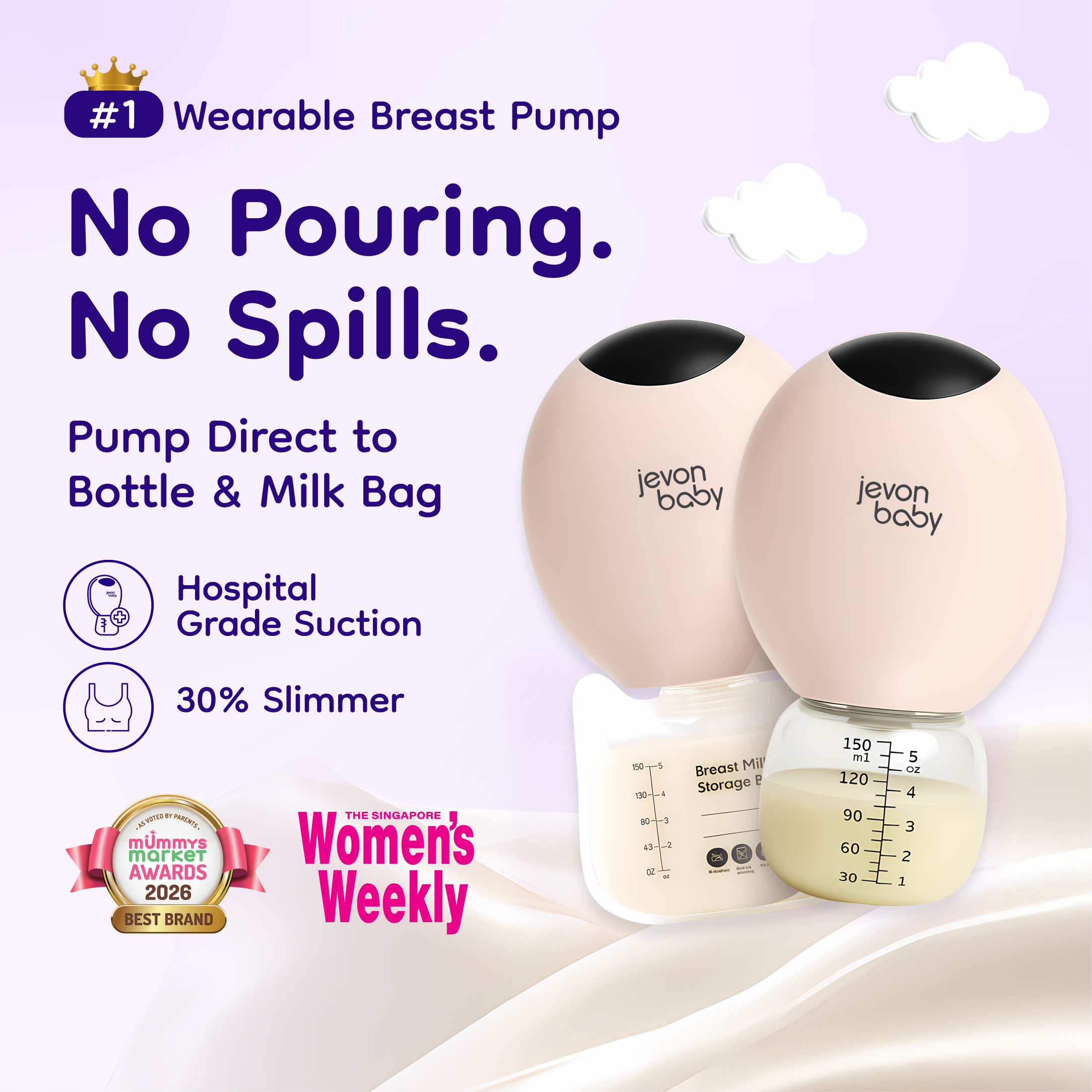 Jevonbaby Breast Pump - 6.6 Mega Sale
