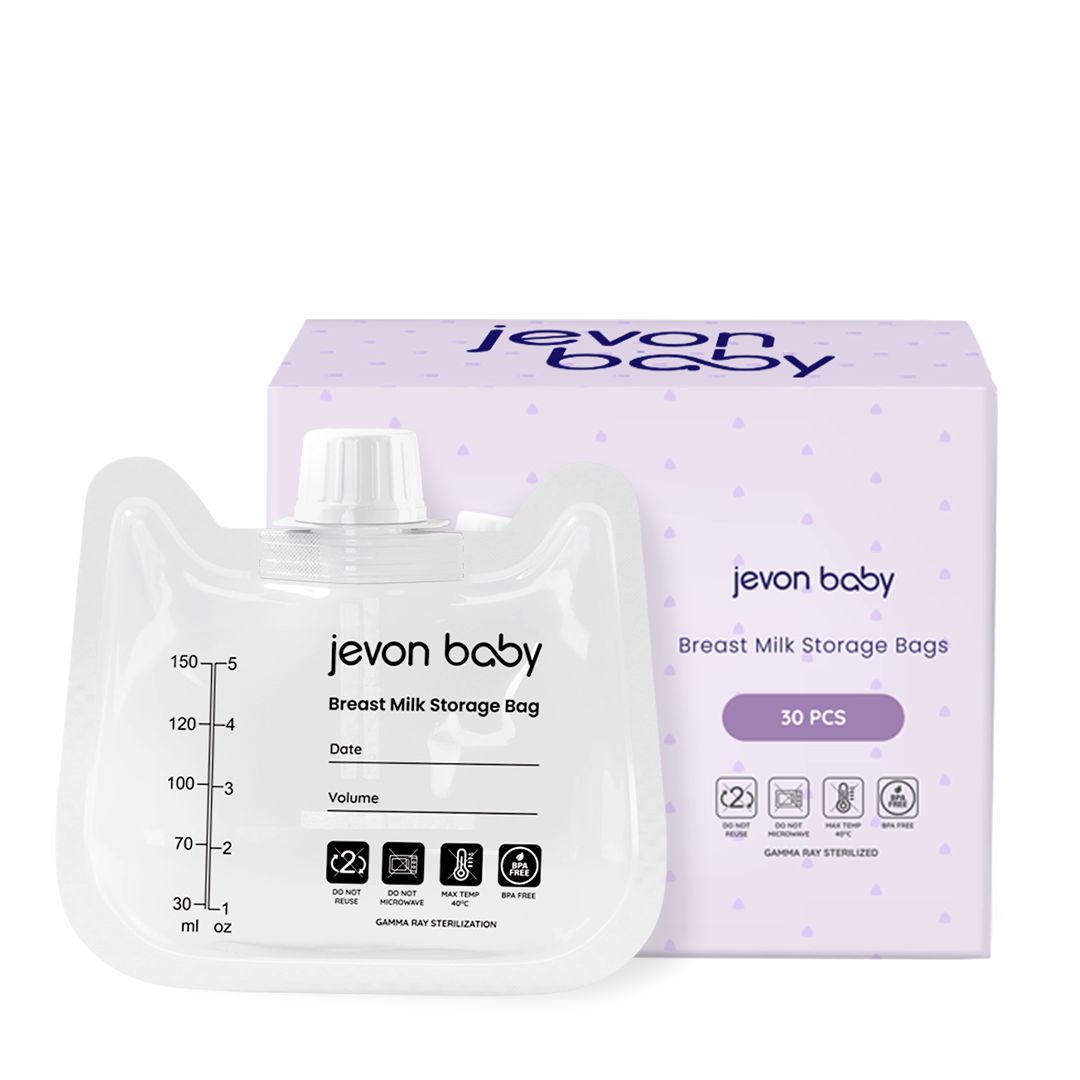 Jevonbaby 150ml (5 oz.) Breast Milk Storage Bags (30Pcs per box)