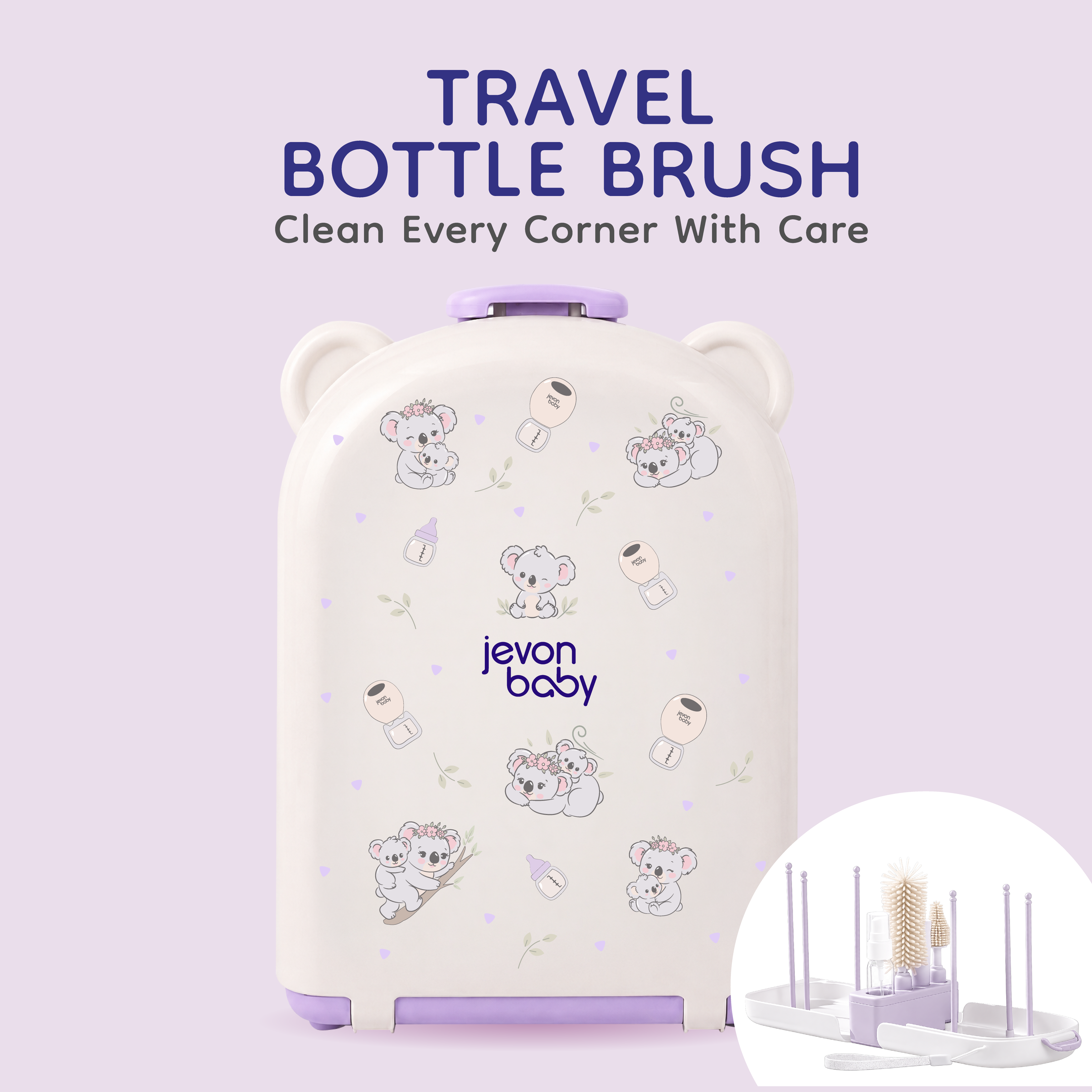 Jevonbaby Travel Bottle Brush